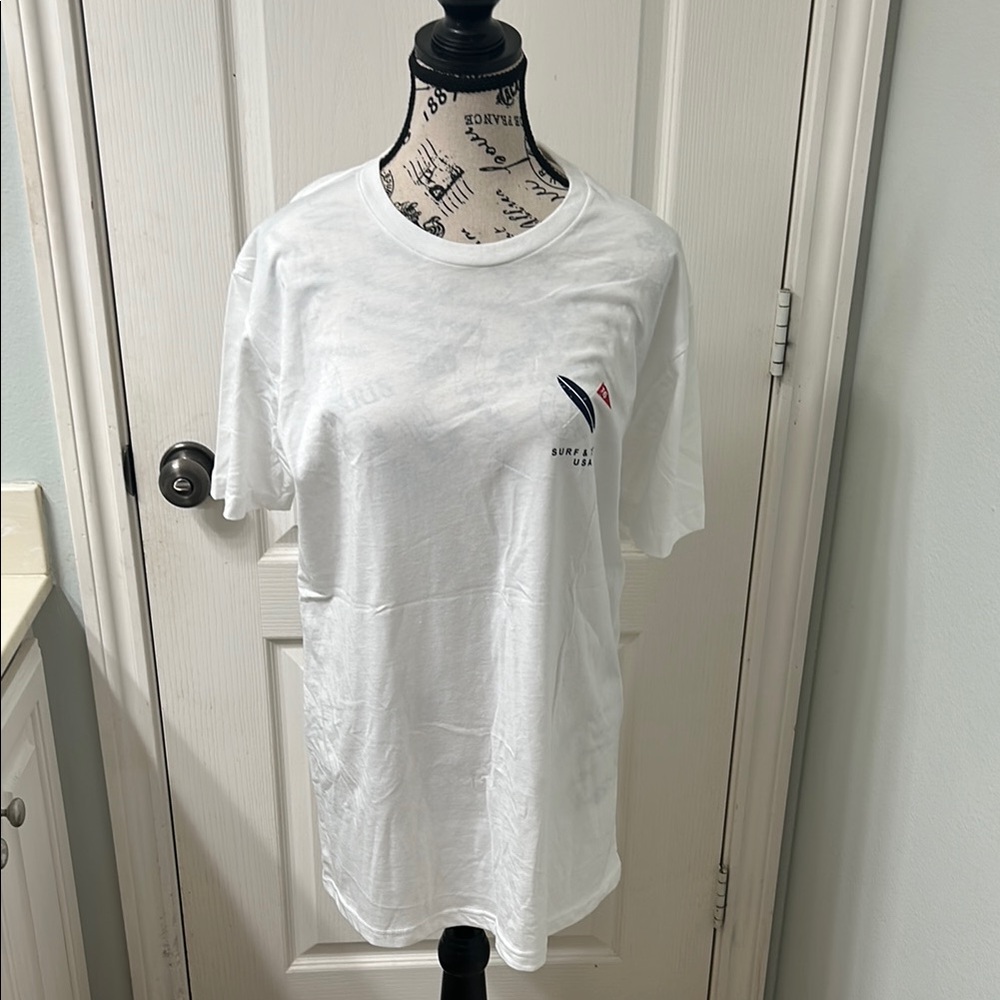 White Short Sleeve Cotton Tee
